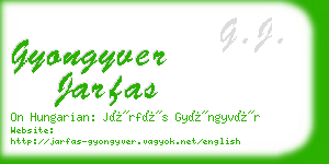 gyongyver jarfas business card